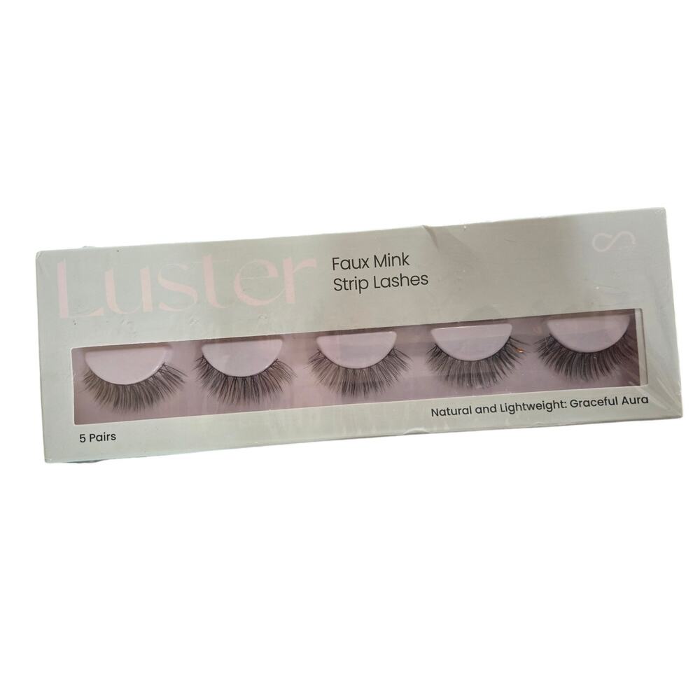 Luster False Eyelashes - 5 Pairs - Lightweight & Reusable